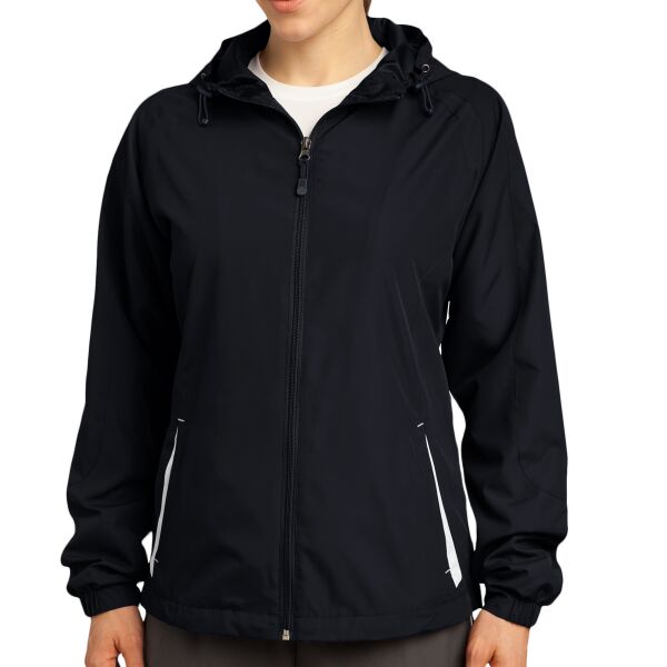 Women's Colorblock Hooded Raglan Jacket Thumbnail