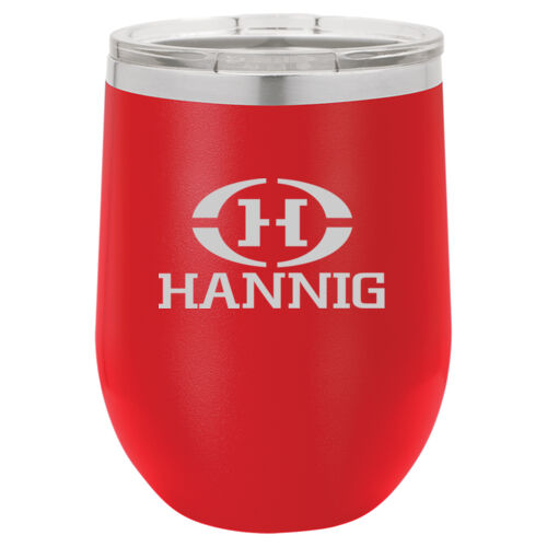 Hannig Logo Engraved on a Polar Camel® - 12 oz. Vacuum Insulated Stemless Wine Tumbler with Lid Thumbnail