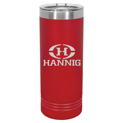Hannig Logo Engraved on a Polar Camel® - 22 oz. Skinny Tumbler with Slider Lid Thumbnail