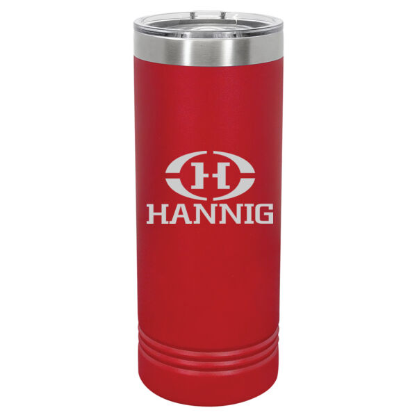 Hannig Logo Engraved on a Polar Camel® - 22 oz. Skinny Tumbler with Slider Lid Thumbnail